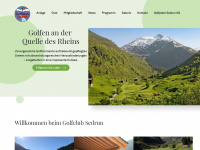 golfclub-sedrun.ch Webseite Vorschau