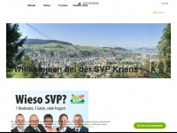 svp-kriens.ch Webseite Vorschau