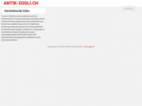 antik-eggli.ch Webseite Vorschau