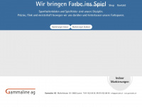 gammaline.ch Webseite Vorschau