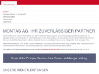 montas.ch Webseite Vorschau