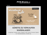 pits-drums.ch Webseite Vorschau