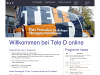 tele-d.ch Webseite Vorschau