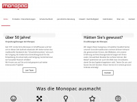monopac.ch Webseite Vorschau