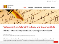 notariat-hoefe.ch Webseite Vorschau