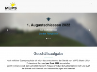 mups.ch Webseite Vorschau