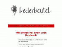 lederbeutel.ch Webseite Vorschau