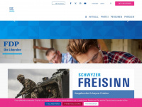 fdp-sz.ch Webseite Vorschau