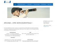 arcoma.ch Webseite Vorschau