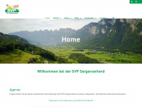 svp-sarganserland.ch Webseite Vorschau