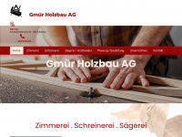 gmuer-holzbau.ch Webseite Vorschau
