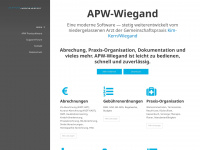 apw-wiegand.de Webseite Vorschau