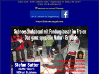 suttersport.ch Webseite Vorschau