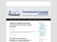 tierschutz-frauenfeld.ch Webseite Vorschau