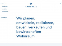haeberlinag.ch Webseite Vorschau