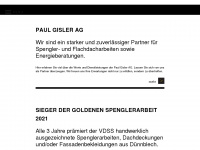 paulgislerag.ch Webseite Vorschau