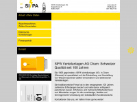 sipa.ch Webseite Vorschau