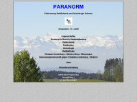 paranorm.ch Webseite Vorschau