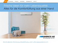 avenco.ch Webseite Vorschau