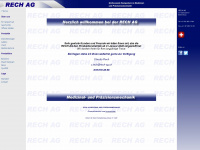 rech-ag.ch Webseite Vorschau
