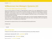mekapro.ch Webseite Vorschau