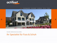 actifeet.ch Webseite Vorschau