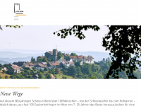 schlossregensberg.ch Webseite Vorschau