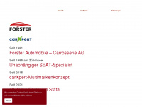 forsterautomobile.ch Webseite Vorschau