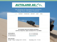 autoland.ch Webseite Vorschau