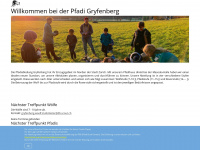gryfenberg.ch Webseite Vorschau