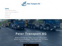 peter-transport.ch Webseite Vorschau