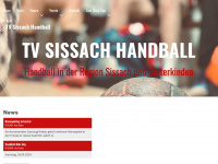 tvsissachhandball.ch Webseite Vorschau