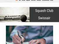 squashclub-swissair.ch Webseite Vorschau