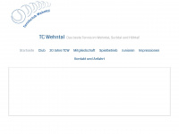 tcwehntal.ch Webseite Vorschau
