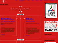 uhc-sursee.ch Webseite Vorschau