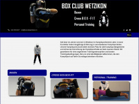 boxclubwetzikon.ch Webseite Vorschau