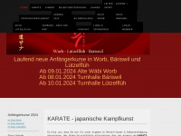 karateworb.ch Webseite Vorschau