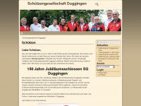 schuetzen-duggingen.ch Webseite Vorschau