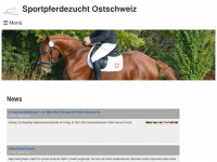 sportpferdezucht.ch Webseite Vorschau