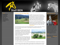 stall-ben.ch Webseite Vorschau
