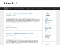kanupolo.ch Webseite Vorschau