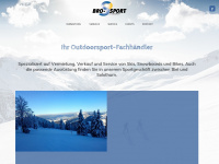 brosport.ch Webseite Vorschau