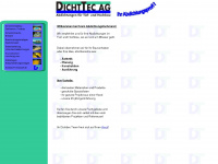dichttec.ch Webseite Vorschau
