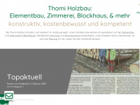 thomi-holzbau.ch Webseite Vorschau