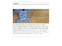 hanhartholz.ch Webseite Vorschau
