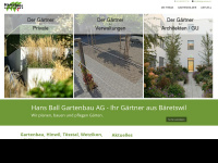 ballgartenbau.ch Webseite Vorschau