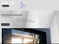 personal-kolin.ch Webseite Vorschau