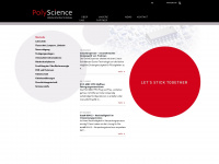 polyscience.ch Webseite Vorschau
