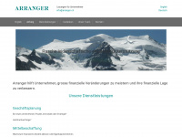 arranger.ch Webseite Vorschau