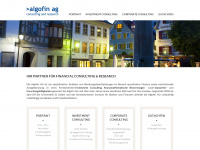 algofin.ch Webseite Vorschau